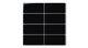 2x4 Straight Set Sheeted Natural Press Ceramic Mosaic Tile in Bone Black Gloss