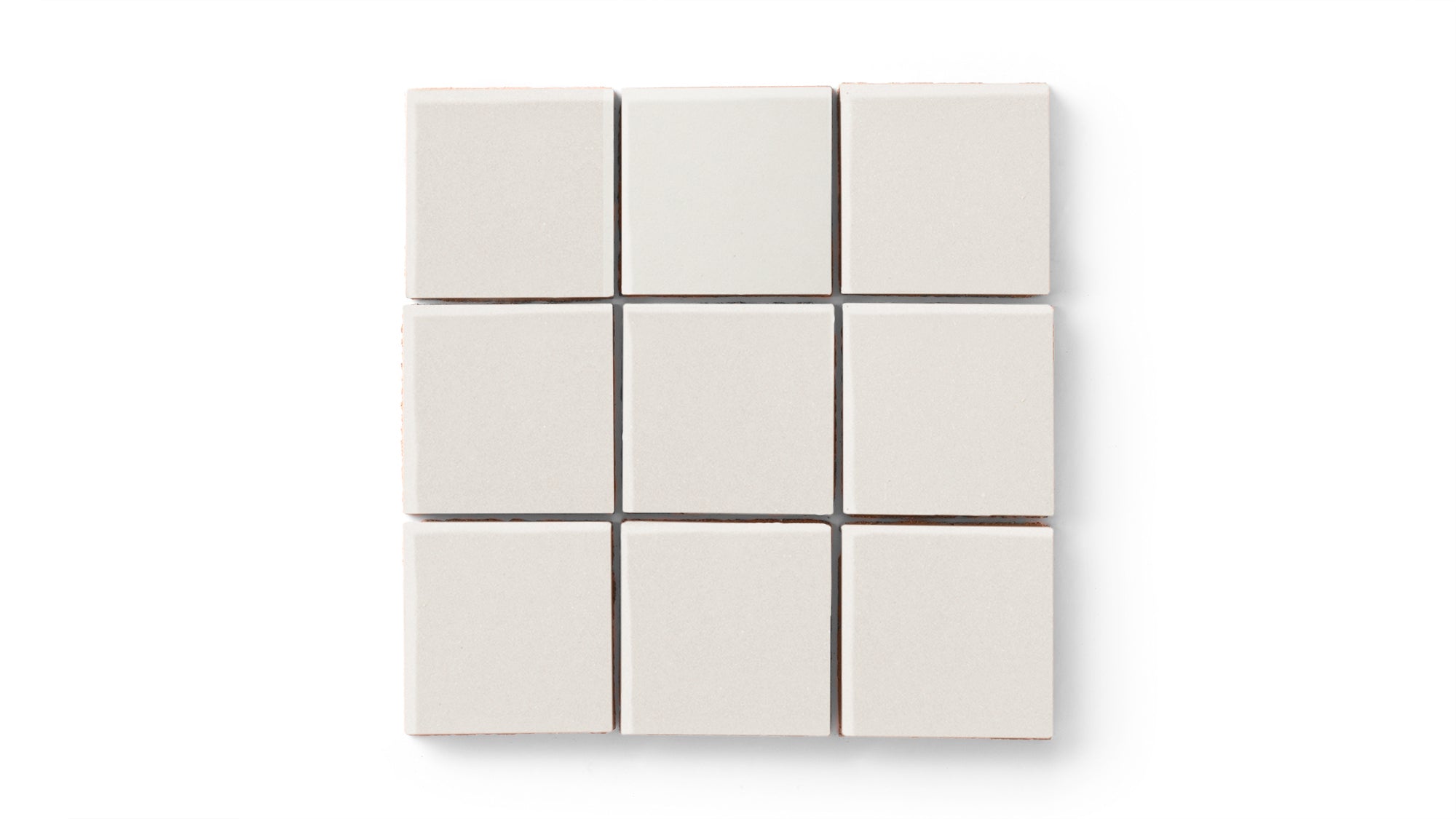 3x3 Straight Set Sheeted Original Ceramic Mosaic Tile in Feldspar Matte