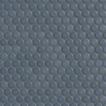 Penny Round Sheeted Original Ceramic Mosaic Tile in Nautical Gloss