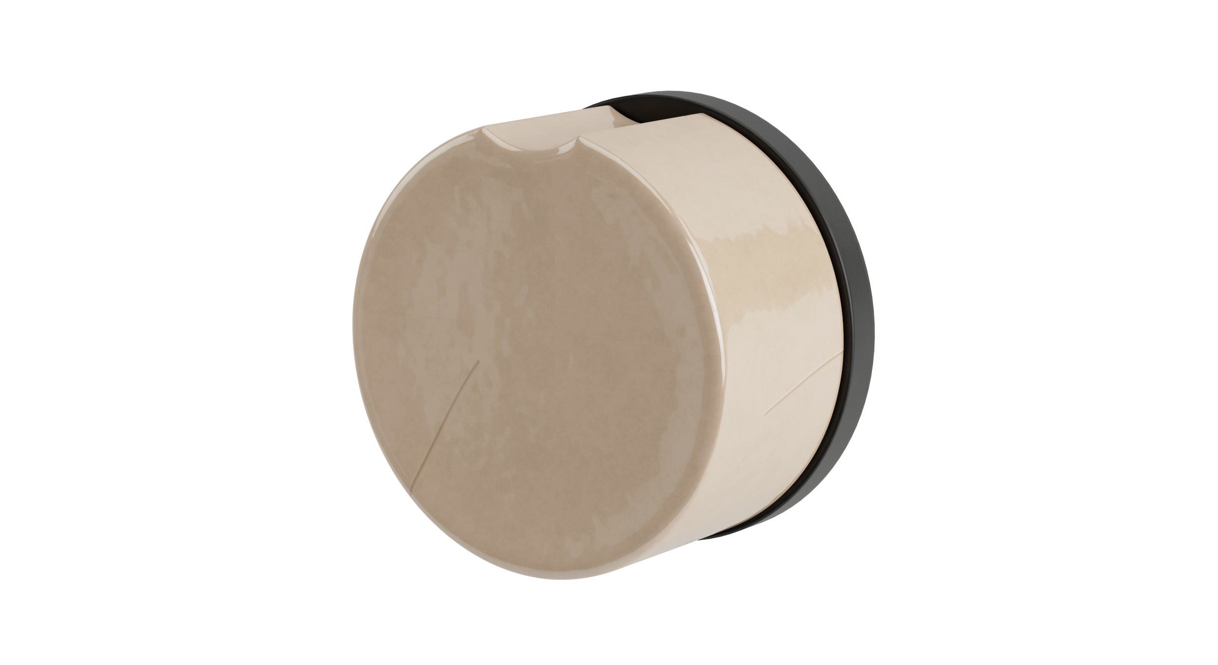 Foundry One Handle Wall Mount Diverter/Volume Control Shower Trim with Groove Ceramic Knob Handle in Oil Rubbed Bronze