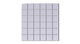 2x2 Straight Set Sheeted Natural Press Ceramic Mosaic Tile in Amethyst Gloss