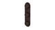 Foundry Three Handle Wall Mount Shower Trim with Barrel Knob Handles in Architectural Copper