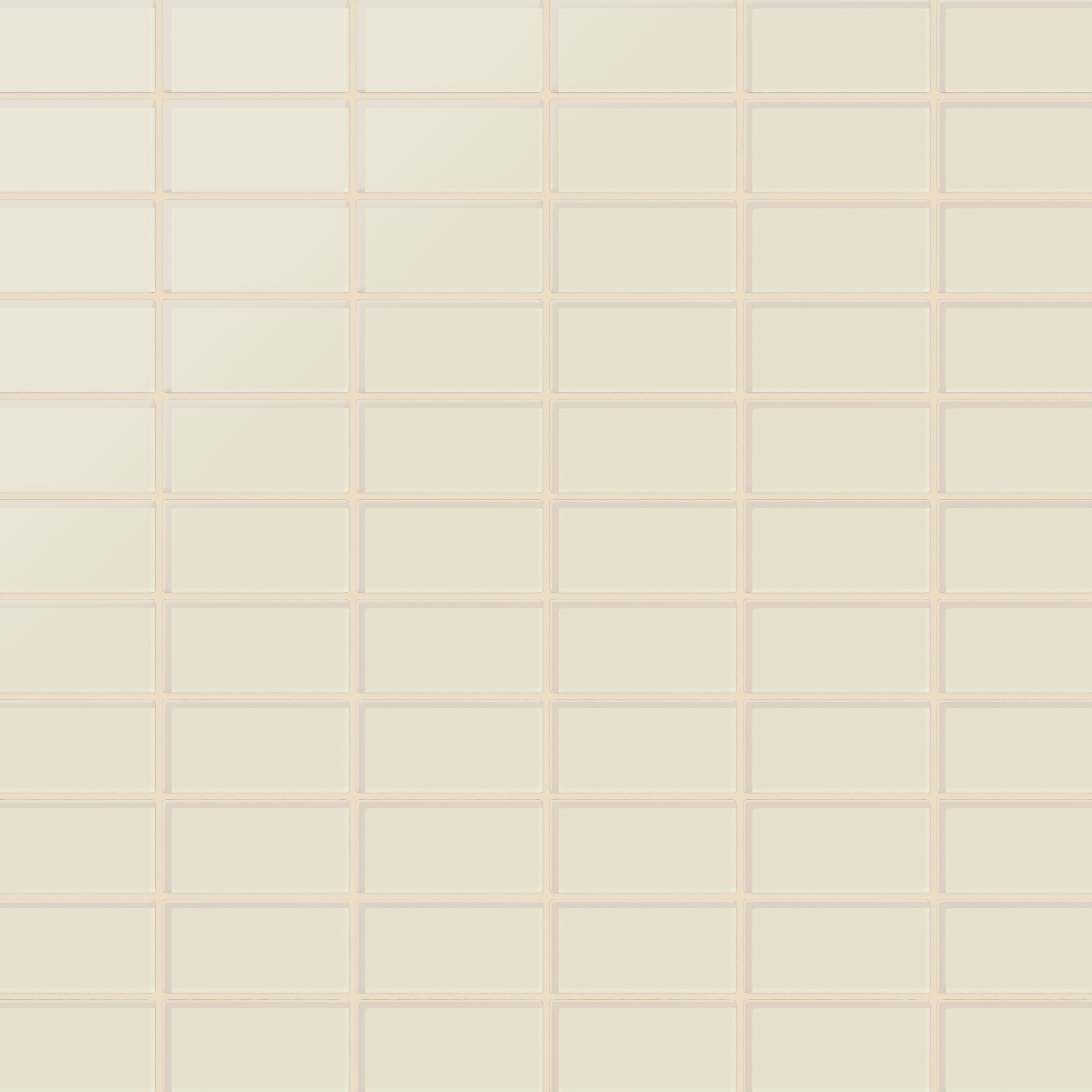 2x4 Straight Set Sheeted Glass Mosaic Tile in Sparrow Matte