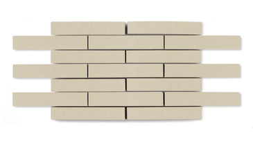 1x6 Half Offset Sheeted Original Ceramic Mosaic Tile in Dolomite Matte