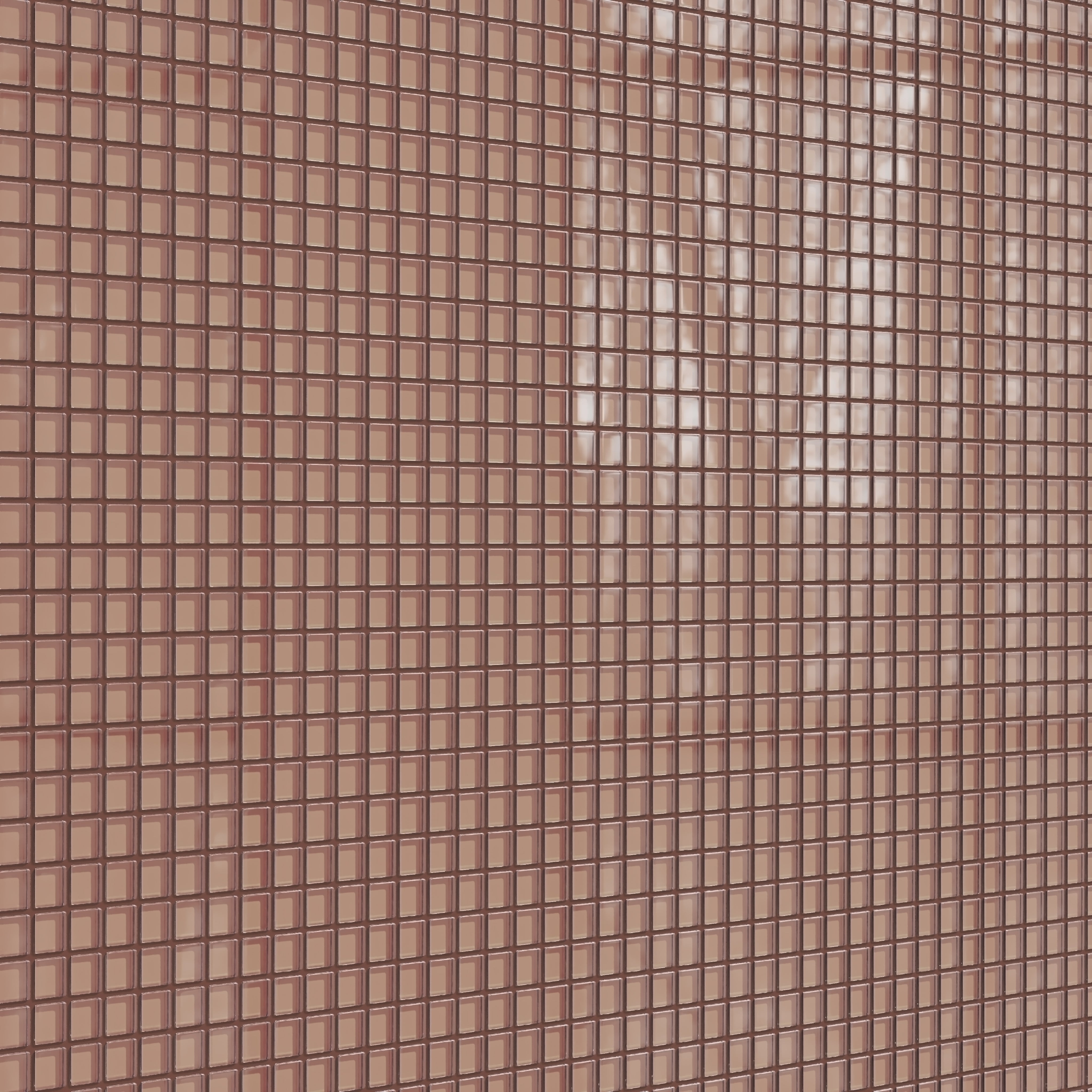 1x1 Straight Set Sheeted Glass Mosaic Tile in Flicker Gloss