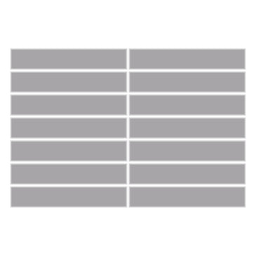 1x6 Straight Set Sheeted Original Ceramic Mosaic Tile in Thistle Matte