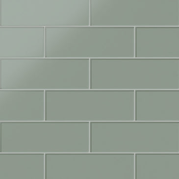 4x12 Glass Tile in Hummingbird Matte