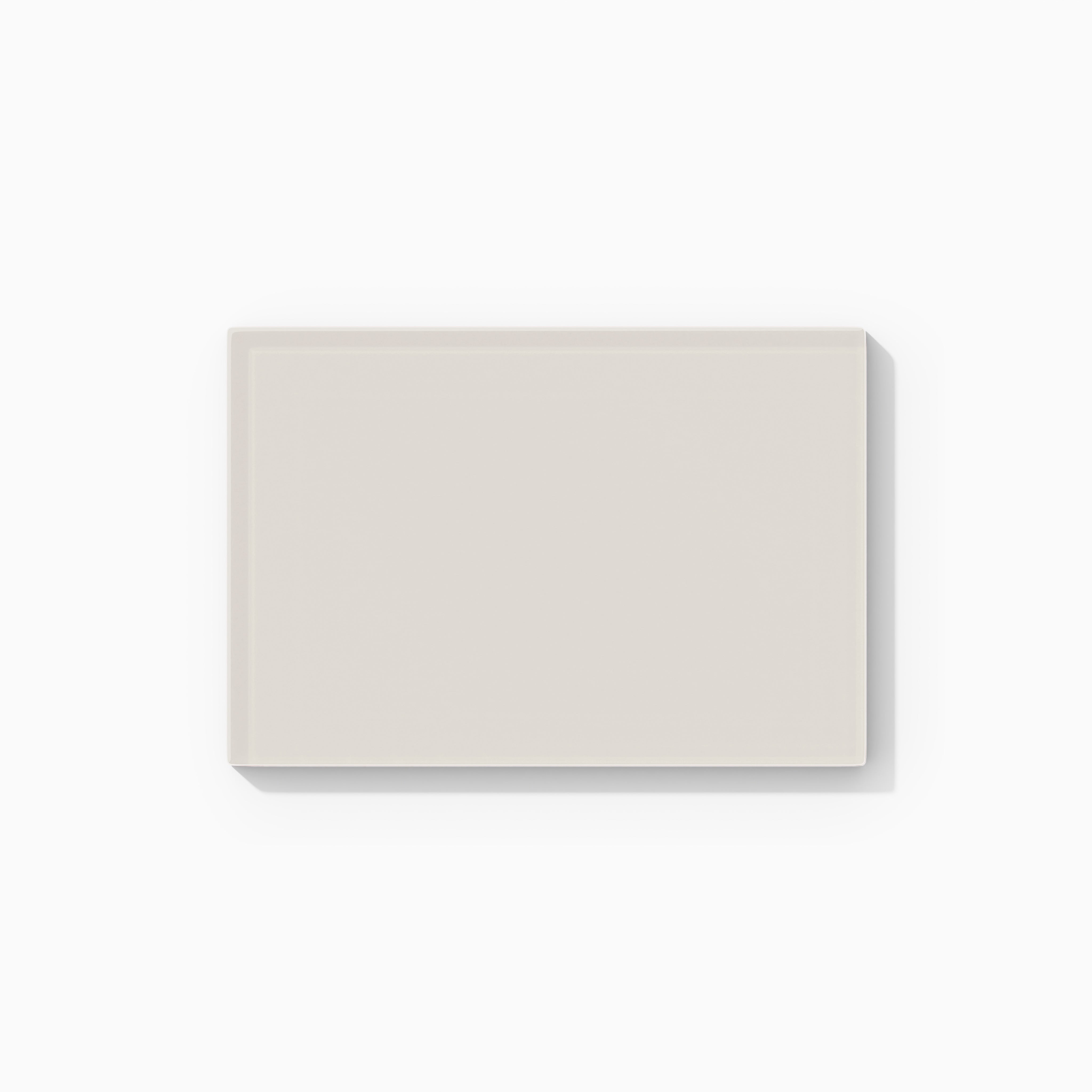 4x6 Glass Tile in Dove Gloss
