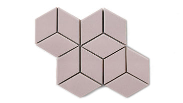 Small Diamond Sheeted - Escher Original Ceramic Mosaic Tile in Painted Sky Gloss