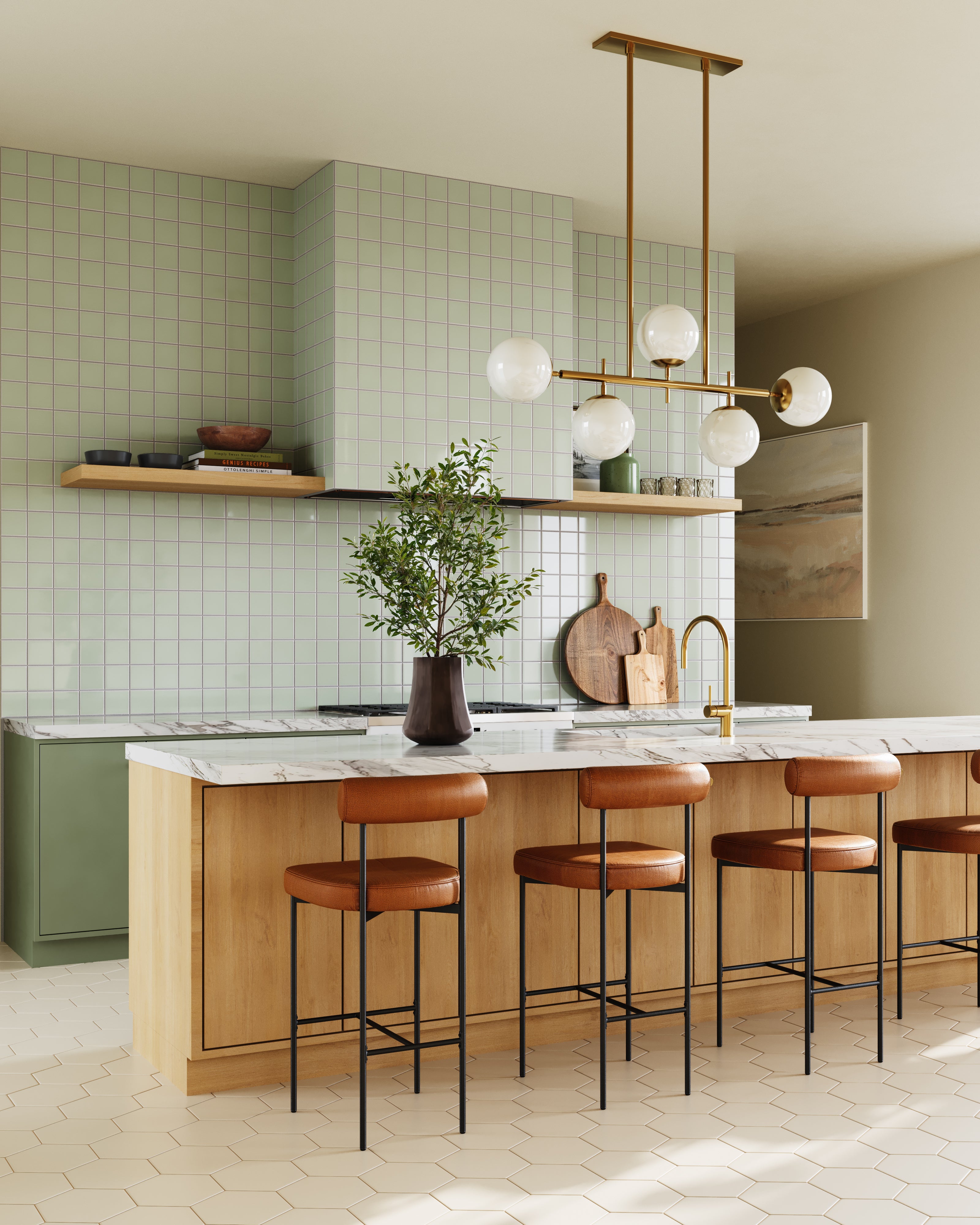 4x4 Original Ceramic Tile in Overcast Gloss