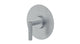 Contour One Handle Wall Mount Shower Trim with Soft Lever Handle in Satin Chrome