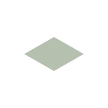 Large Diamond Original Ceramic Tile in Rosemary Matte