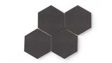 6" Hexagon Original Ceramic Tile in Carbon Matte