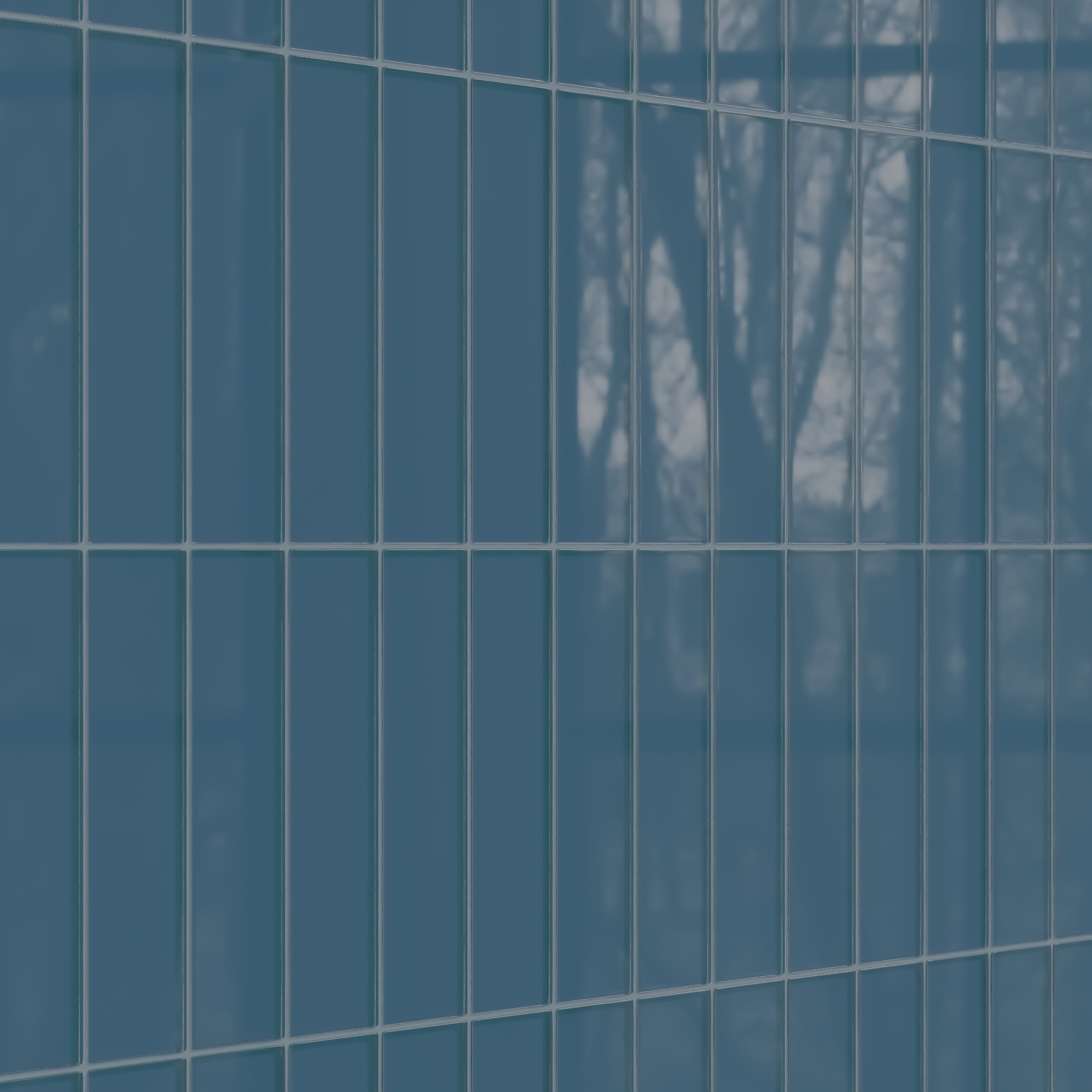3x12 Glass Tile in Blue Jay Gloss