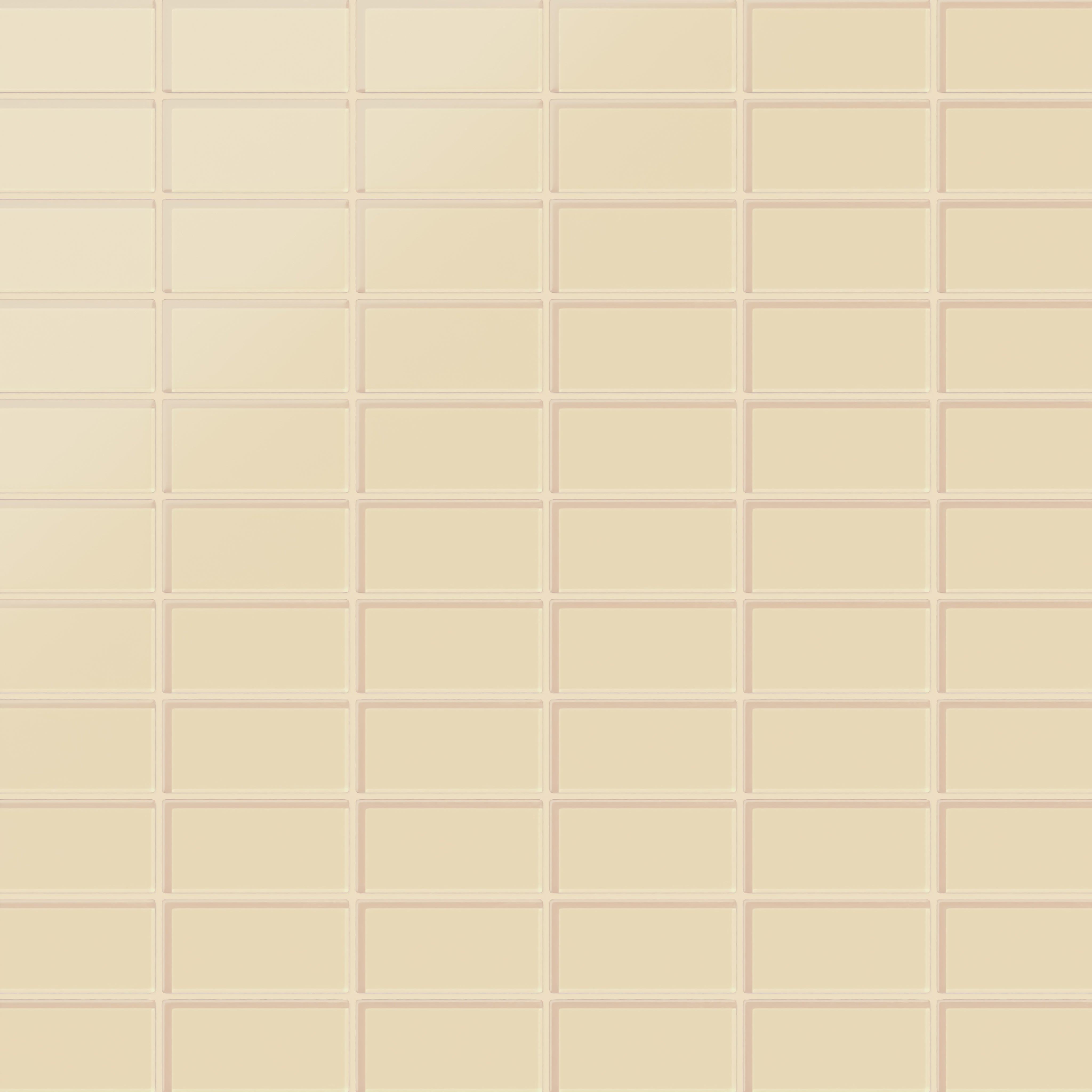 2x4 Straight Set Sheeted Glass Mosaic Tile in Chickadee Matte