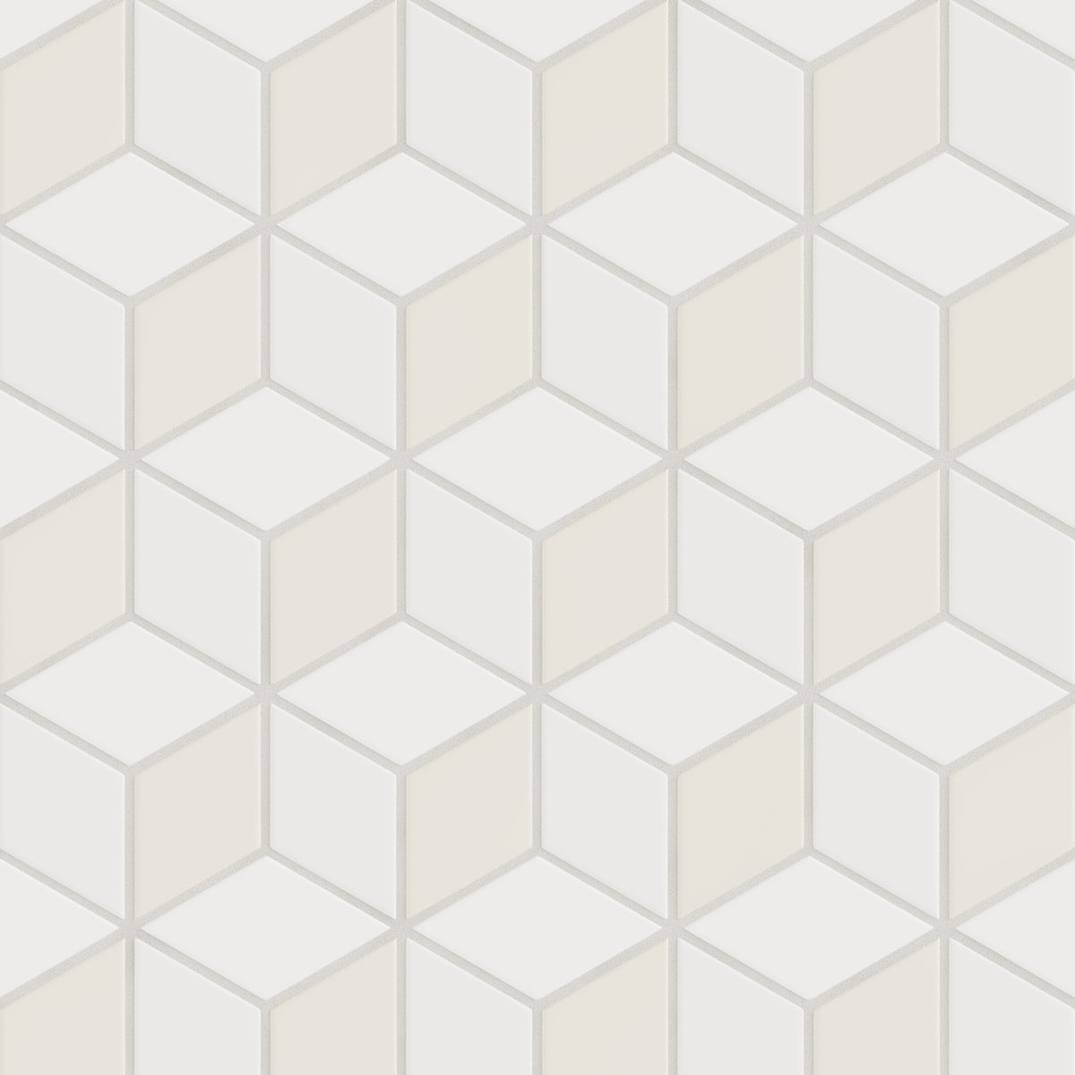 Calcite, Frost & Feldspar Escher Small Diamond Sheeted - Escher Matte ...