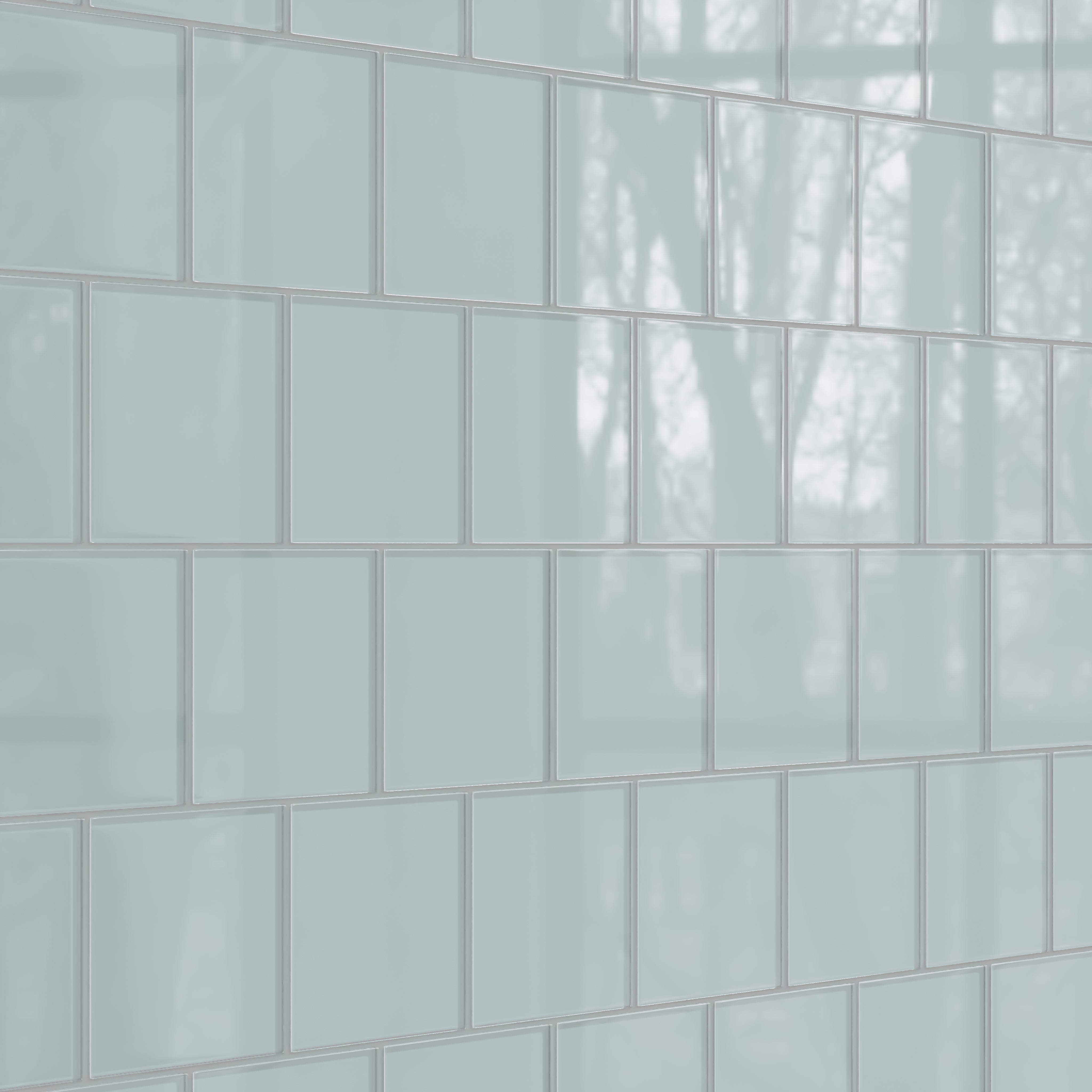 6x6 Glass Tile in Great Blue Heron Gloss