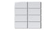 2x4 Straight Set Sheeted Natural Press Ceramic Mosaic Tile in Tin Oxide Gloss