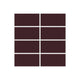 2x4 Straight Set Sheeted Original Ceramic Mosaic Tile in Redwood
