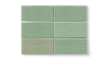 4x8 Original Ceramic Tile in Sea Green Matte