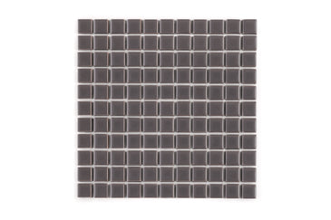 1x1 Straight Set Sheeted Original Ceramic Mosaic Tile in Kalamata Matte