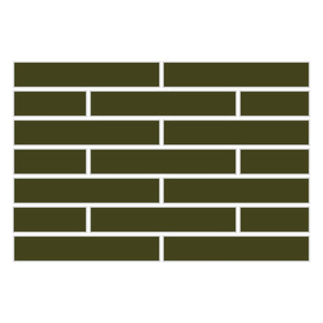1x6 Half Offset Sheeted Original Ceramic Mosaic Tile in Lone Pine Matte