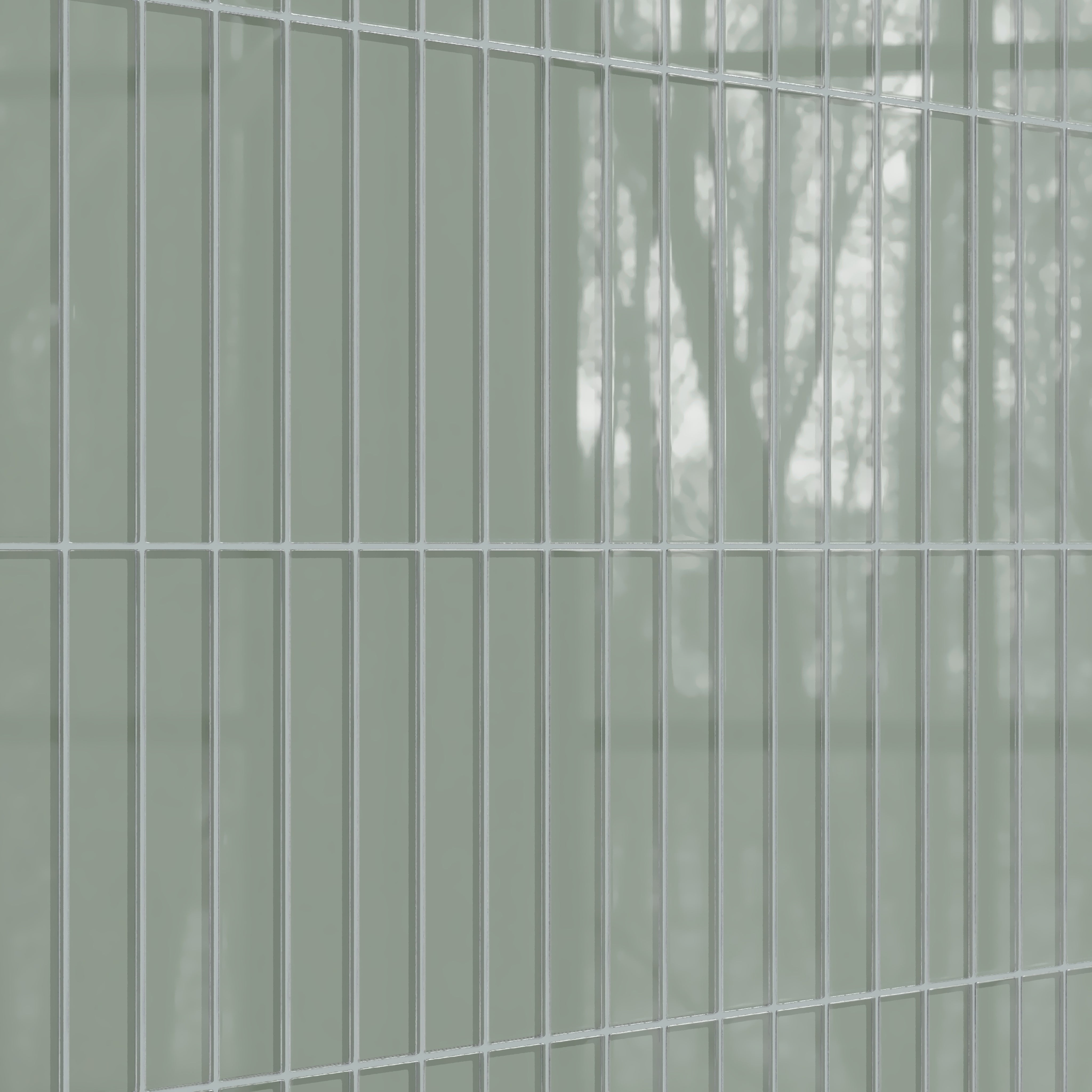 2x12 Glass Tile in Hummingbird Gloss