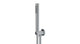 Contour & Foundry Wall Elbow with Hook Kit - Less Hand Shower in Polished Chrome
