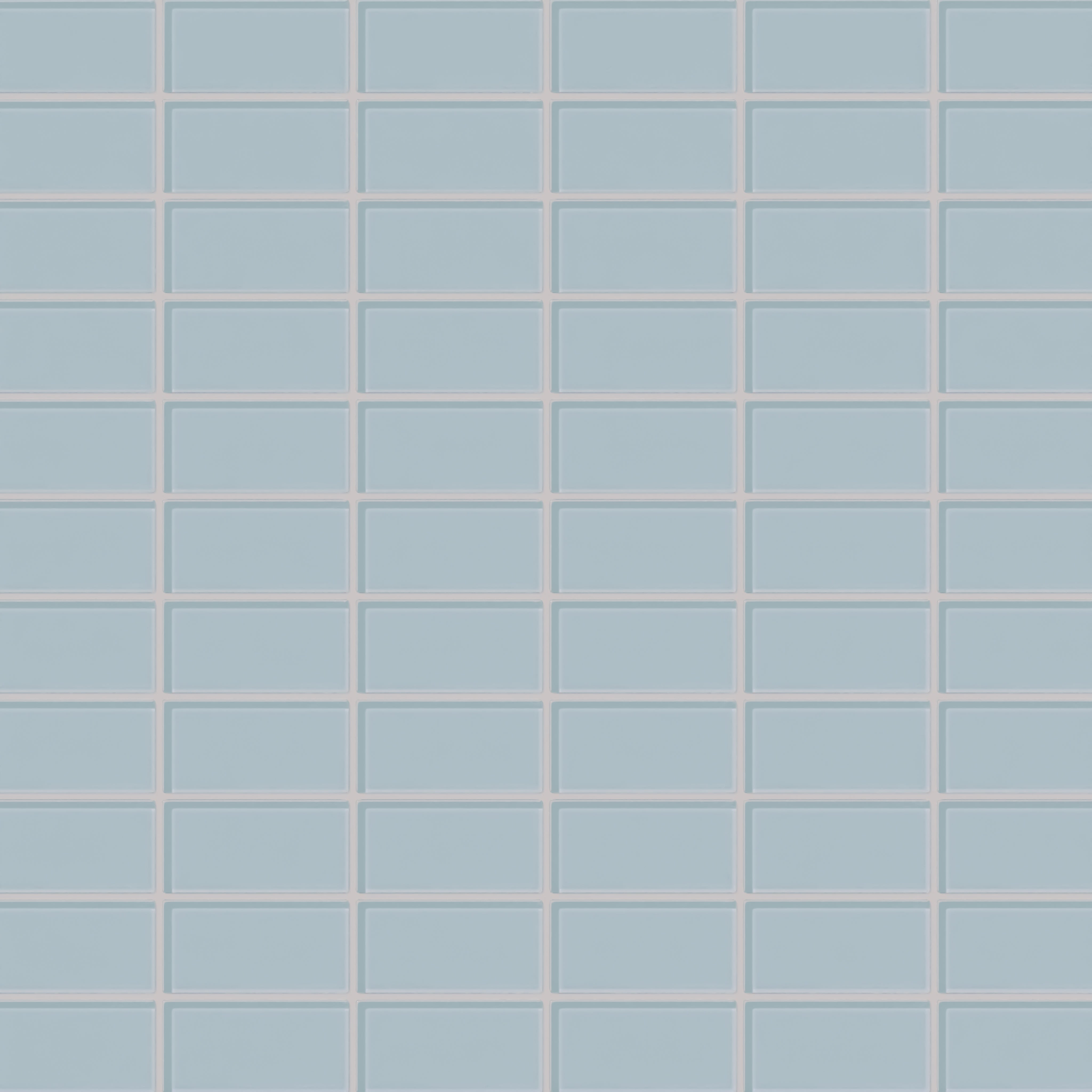 2x4 Straight Set Sheeted Glass Mosaic Tile in Partridge Gloss