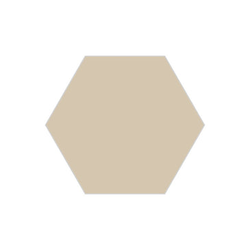 8" Hexagon Original Ceramic Tile in Dolomite Gloss