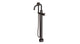 Emerson One Handle Floor Mount Squaretop Bath Trim with Hand Shower and Defined Cross Handle in Antique Bronze