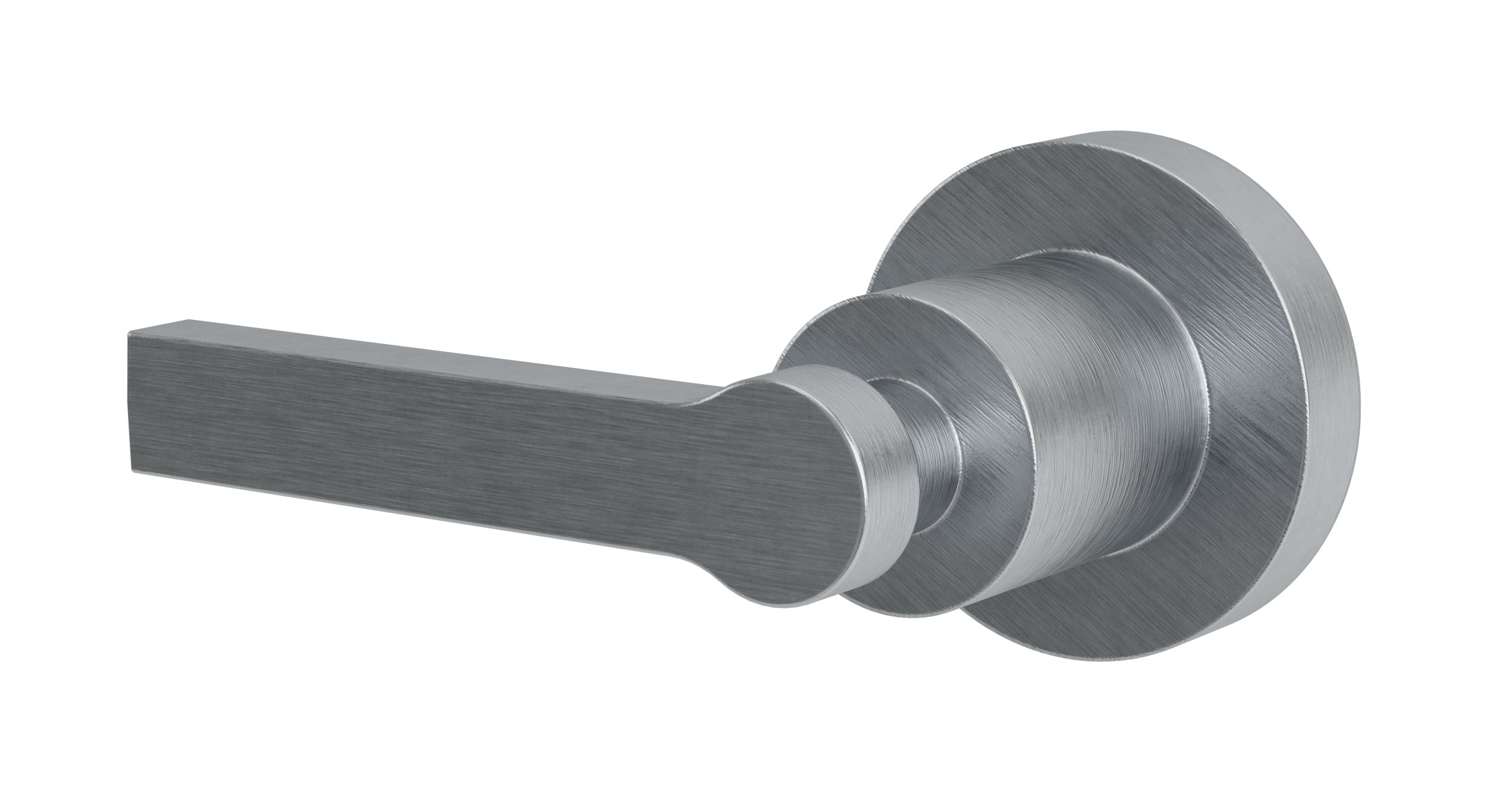 Flatiron One Handle Wall Mount Diverter/Volume Control Shower Trim with Linear Lever Handle in Satin Chrome