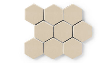 4" Hexagon Original Ceramic Tile in Dolomite Matte