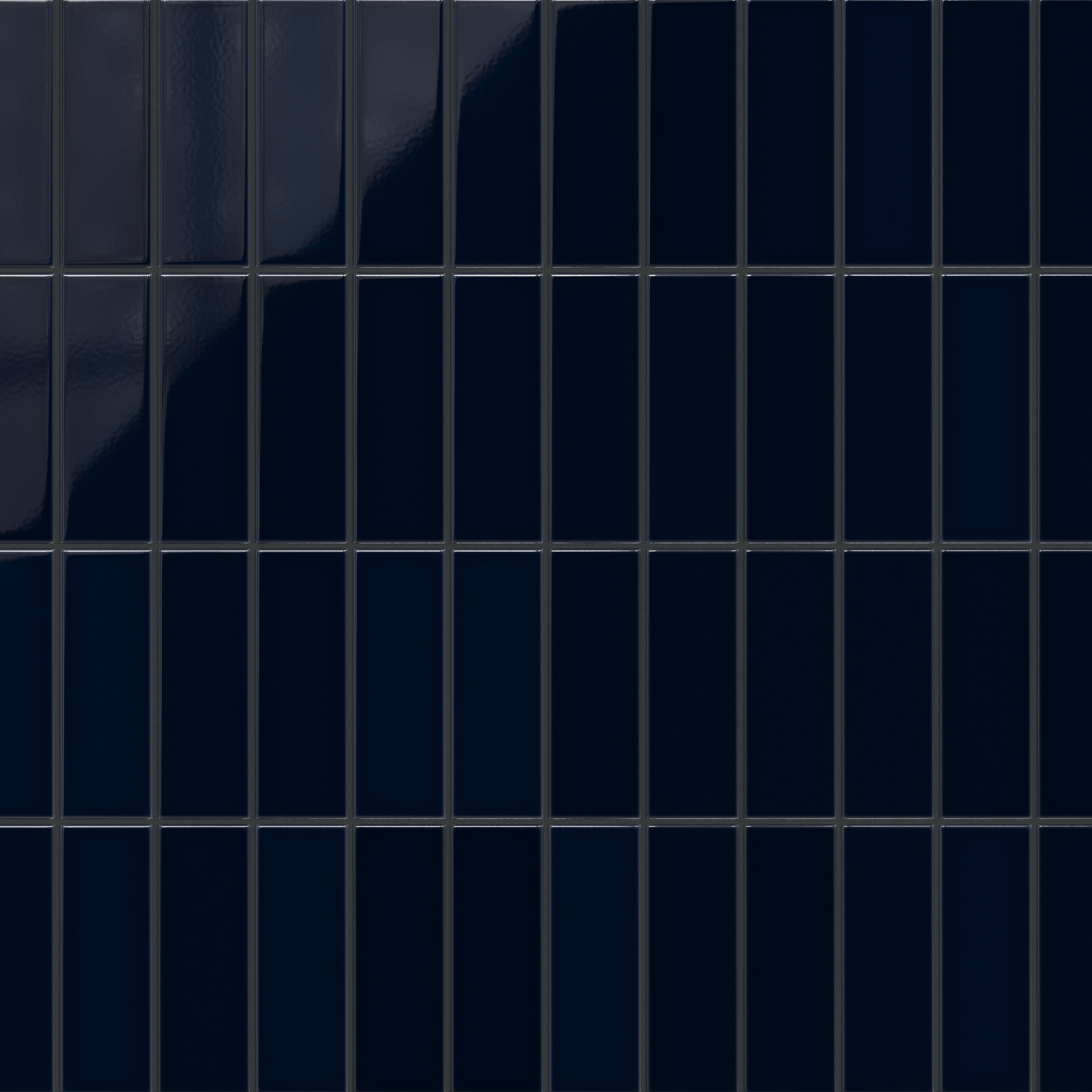 3x9 Original Ceramic Tile in Navy Blue Gloss