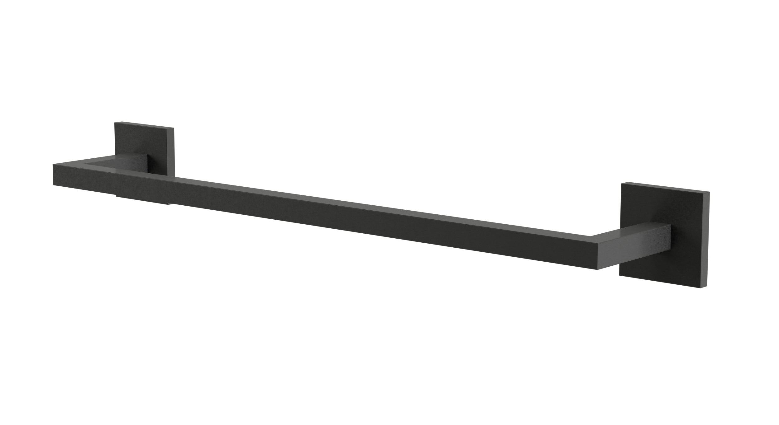 Flatiron Square Towel Bar 18" in Blackened Nickel