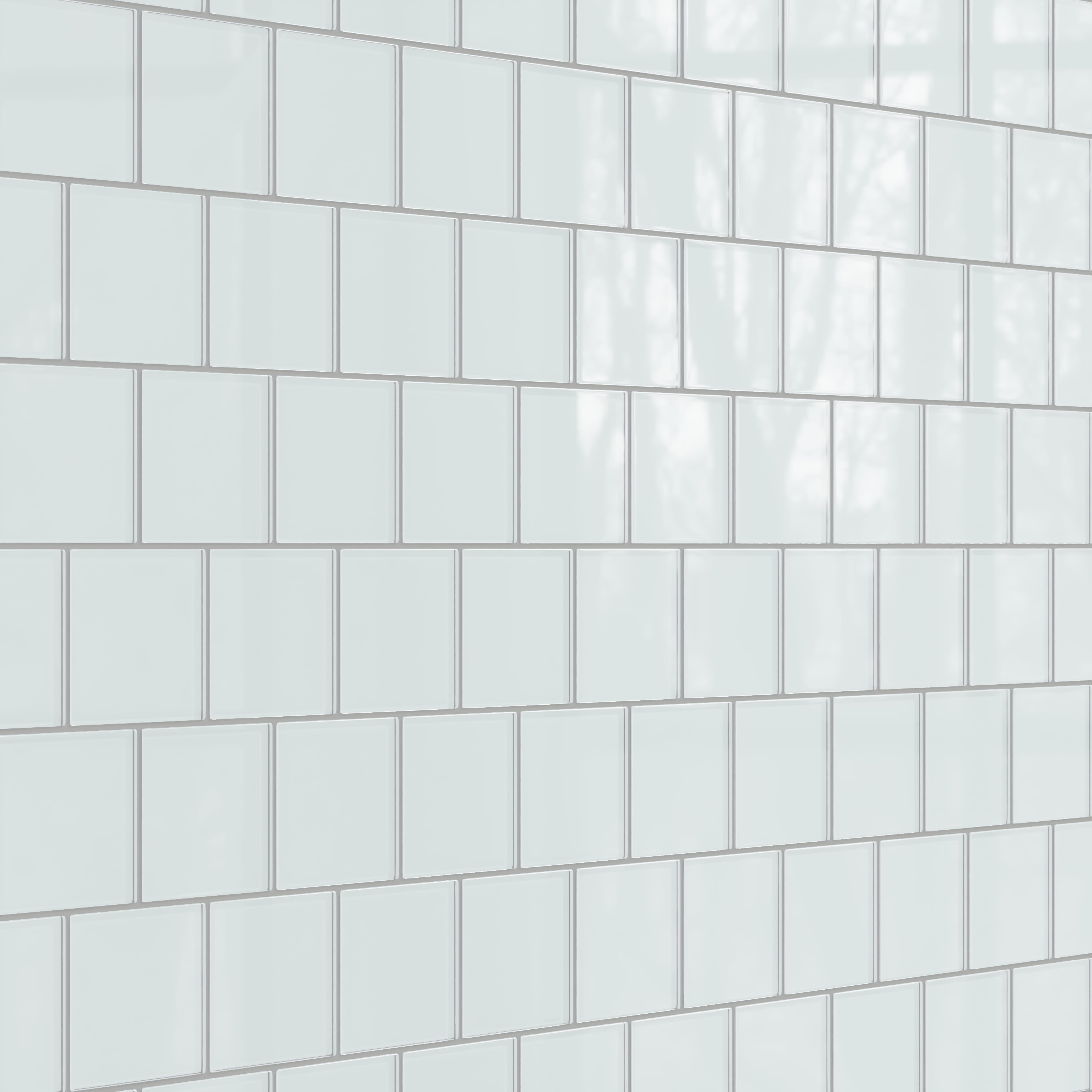Quick Ship 4x4 Glass Tile in Warbler Gloss