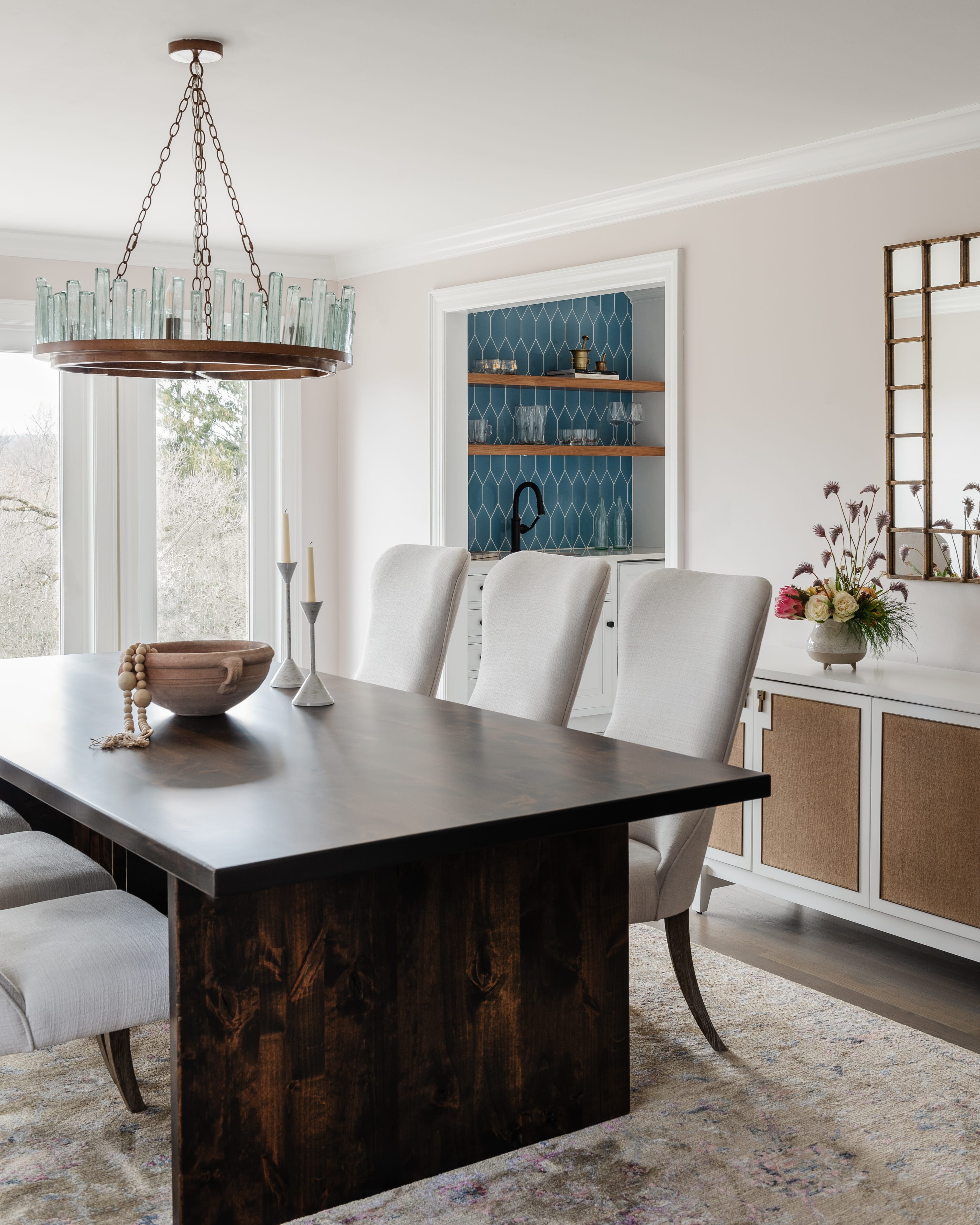 Picket Original Ceramic Tile in Caribbean Sea Gloss