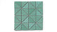 3" Triangle Sheeted - Quadrant Original Ceramic Mosaic Tile in Amalfi Coast Gloss