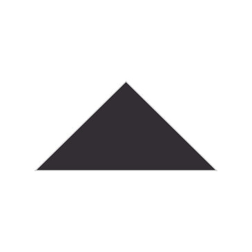6" Triangle Original Ceramic Tile in Graphite