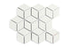 Small Diamond Sheeted - Escher Original Ceramic Mosaic Tile in Limewash Gloss