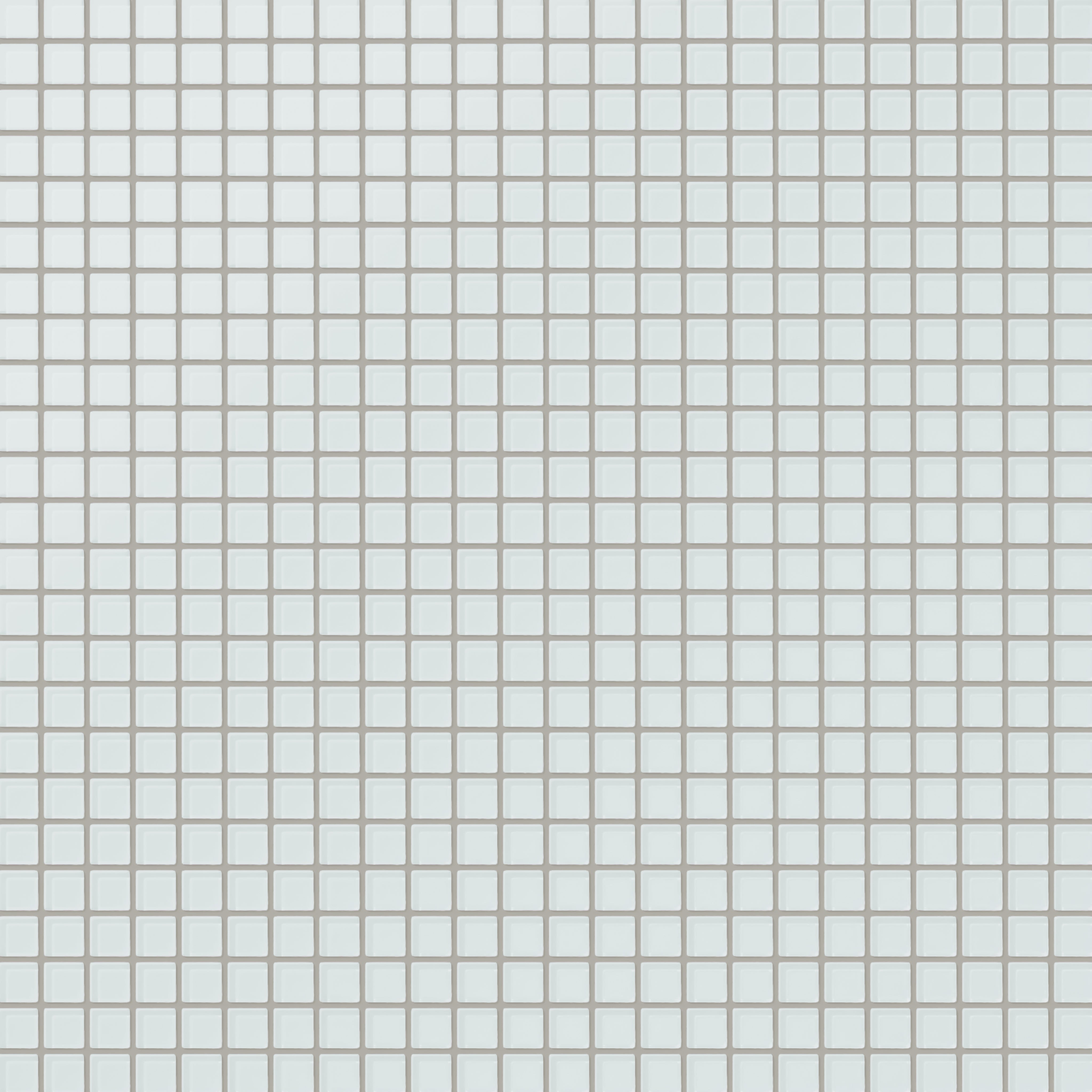 1x1 Straight Set Sheeted Glass Mosaic Tile in Warbler Matte