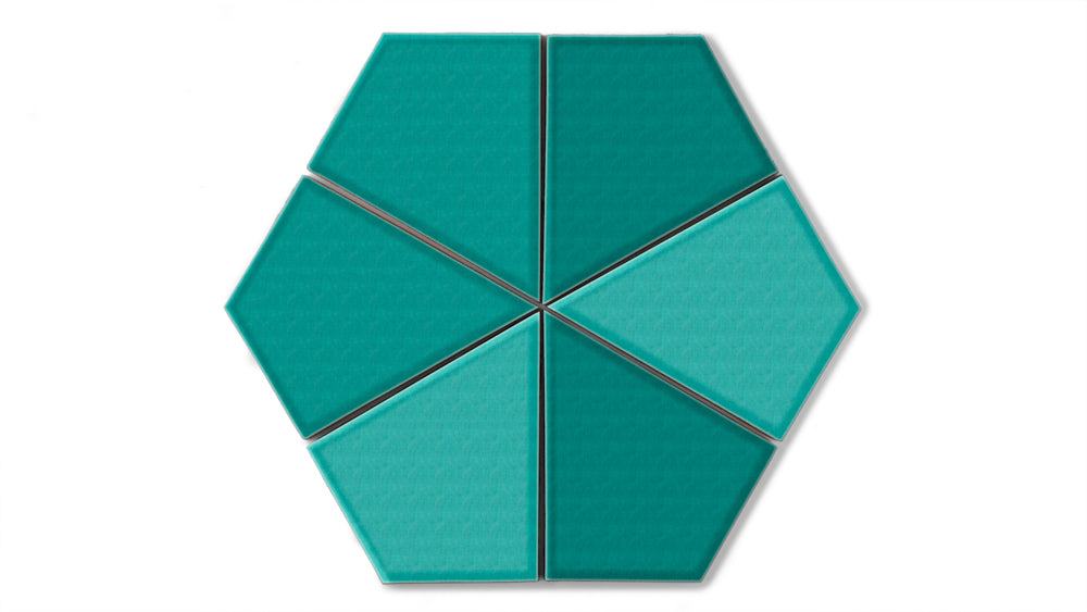 Hexite Original Ceramic Tile in Bora Bora Gloss