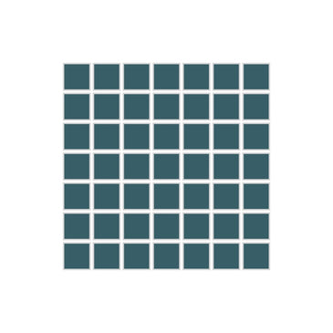 1x1 Straight Set Sheeted Original Ceramic Mosaic Tile in Mackerel