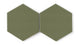 8" Hexagon Original Ceramic Tile in Peabody Gloss