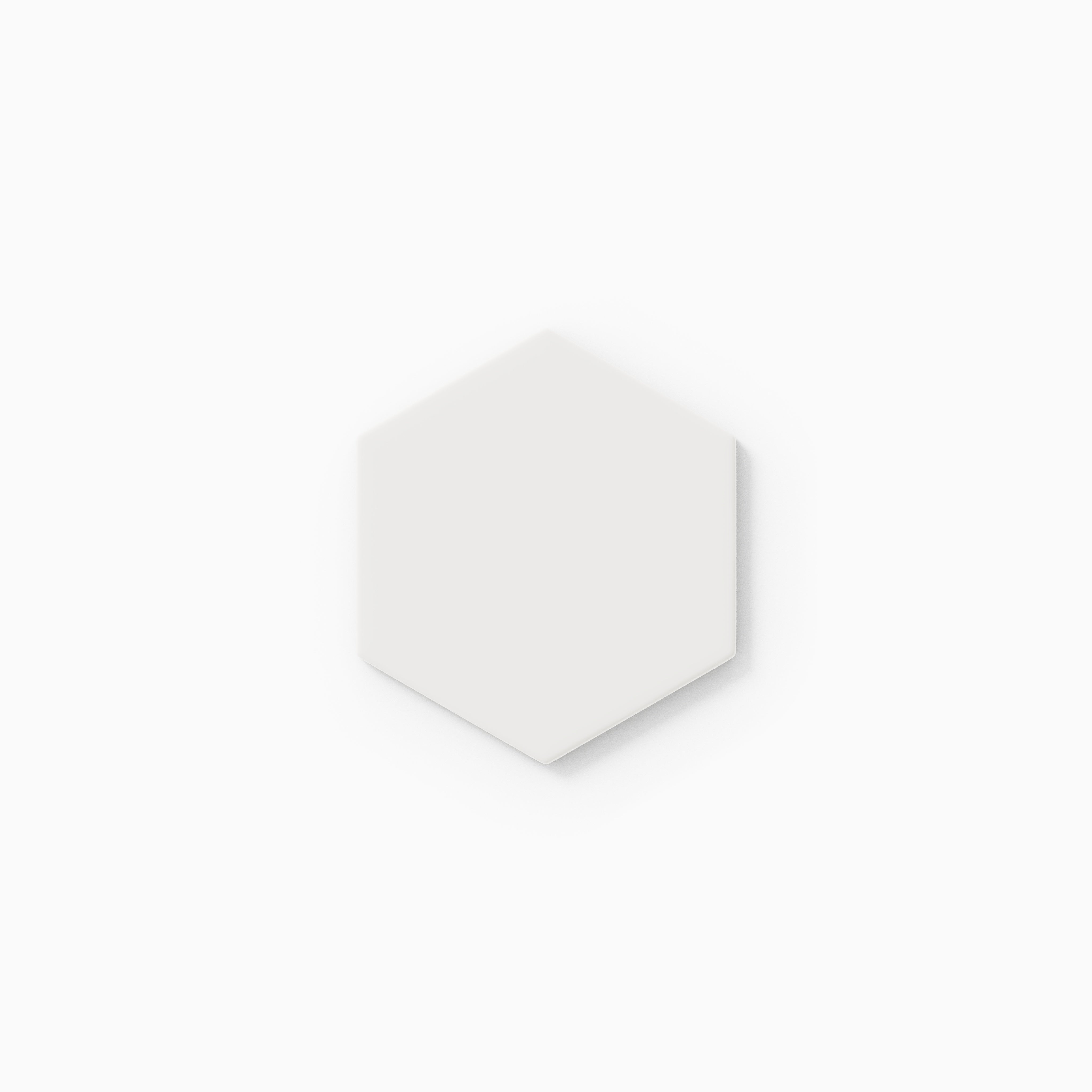 Quick Ship 4" Hexagon Original Ceramic Tile in Calcite Matte