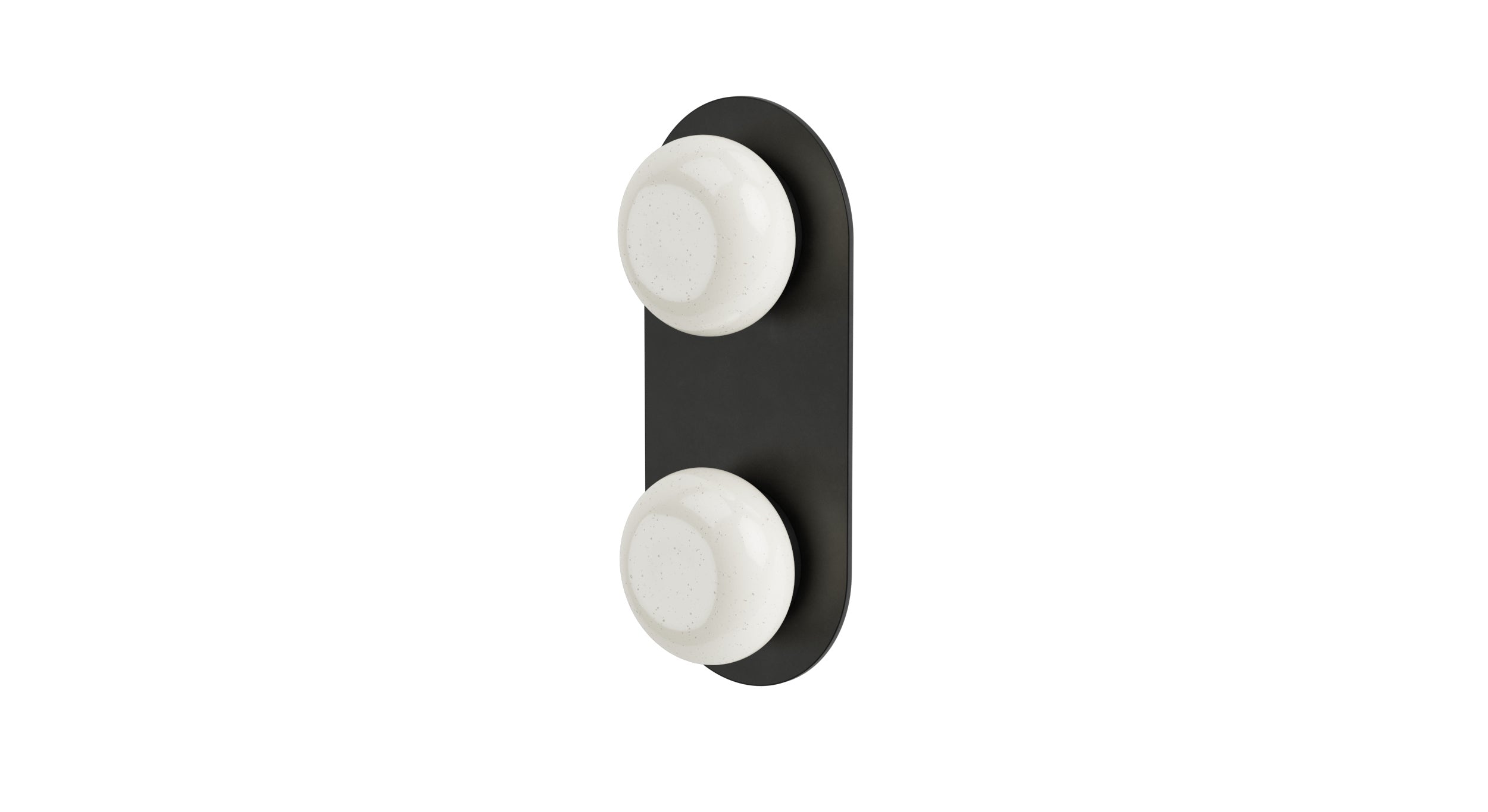 Foundry Two Handle Wall Mount Shower Trim with Pebble Ceramic Knob Handles in Oil Rubbed Bronze