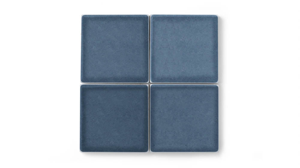 6x6 Original Ceramic Tile in Slate Blue Gloss
