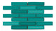 1x4 Half Offset Sheeted Original Ceramic Mosaic Tile in Bora Bora Gloss