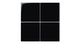 6x6 Natural Press Ceramic Tile in Bone Black Gloss