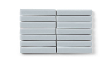 1x6 Straight Set Sheeted Original Ceramic Mosaic Tile in Crater Lake Matte